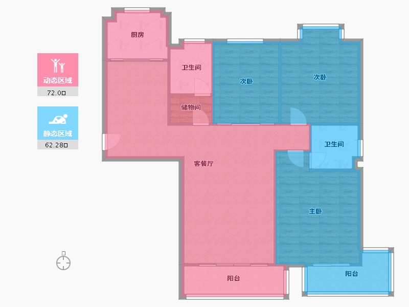 浙江省-温州市-时代都市广场-150.00-户型库-动静分区