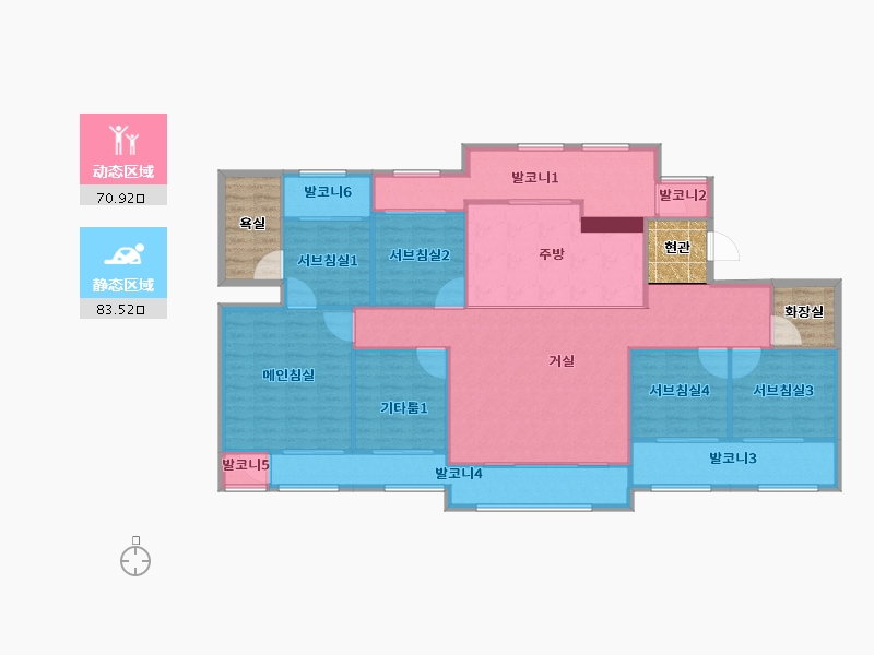 경기도-성남시 수정구-위례자이-155.39-户型库-动静分区