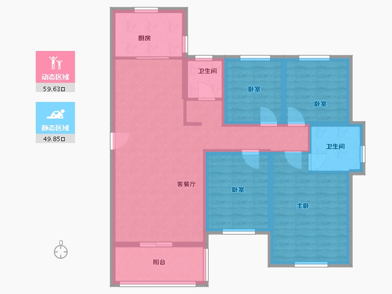 山西省-吕梁市-钰龙湾-110.00-户型库-动静分区