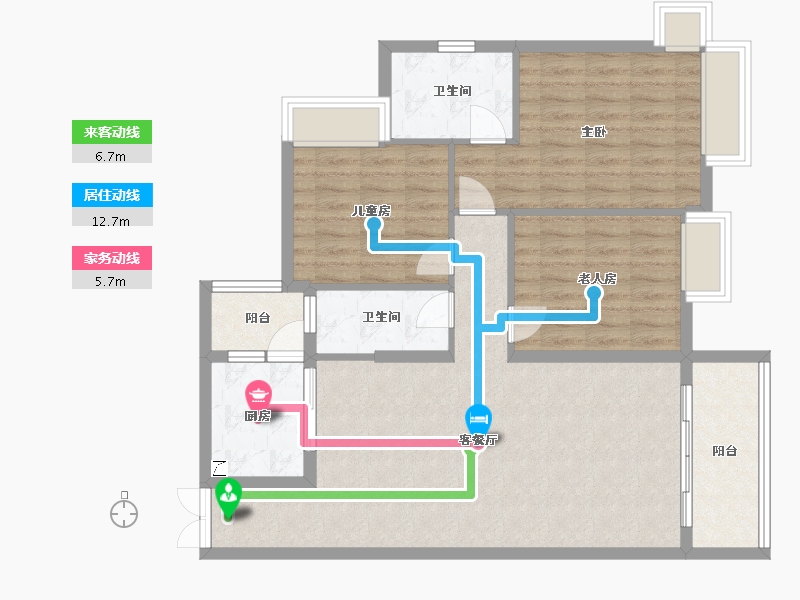 广东省-珠海市-里维埃拉-100.00-户型库-动静线