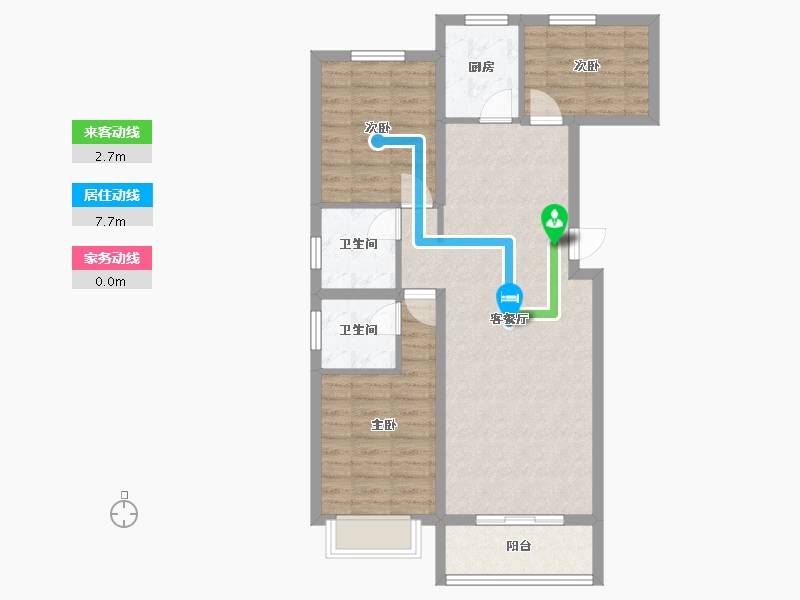 河北省-保定市-方通·国仕山小区-89.00-户型库-动静线