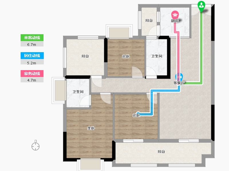 广西壮族自治区-来宾市-裕达天悦城-110.00-户型库-动静线