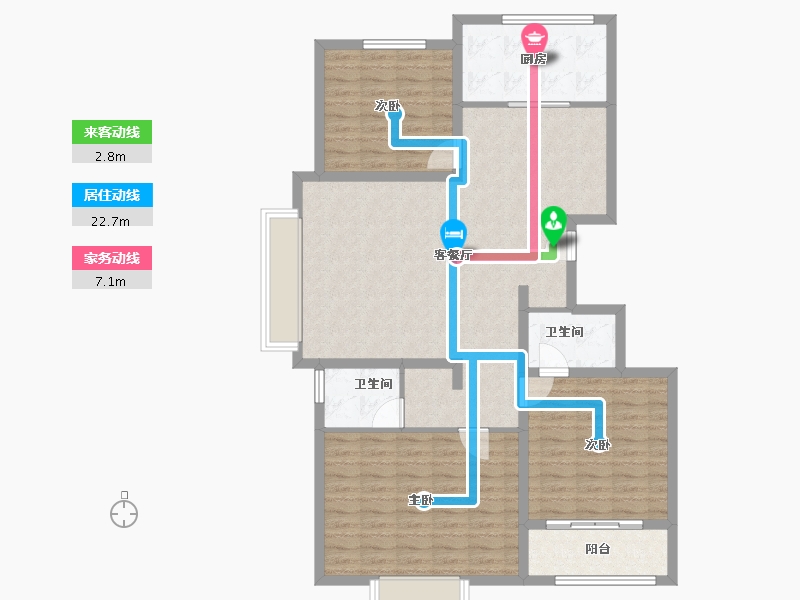 山东省-聊城市-学府花园-110.00-户型库-动静线