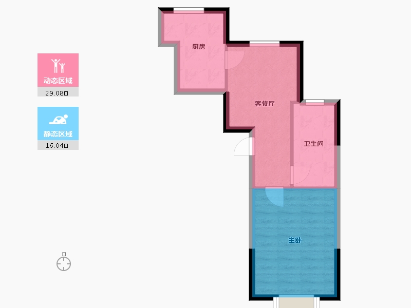 内蒙古自治区-包头市-恒大麓山庄园-40.00-户型库-动静分区