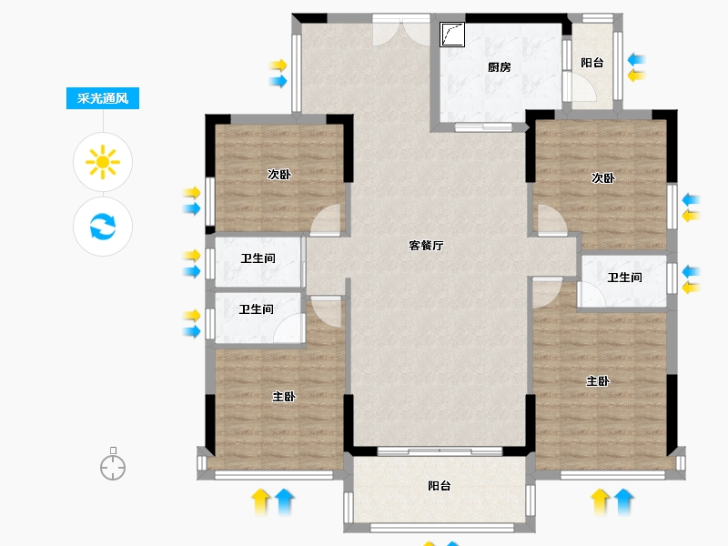 广东省-汕尾市-丽景城-119.27-户型库-采光通风