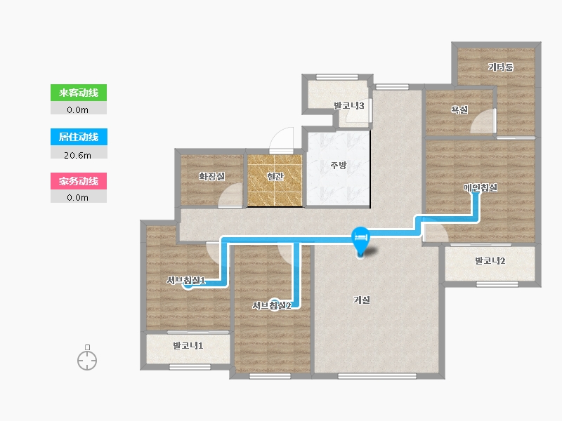 경기도-수원시 권선구-호매실역서희스타힐스-113.73-户型库-动静线