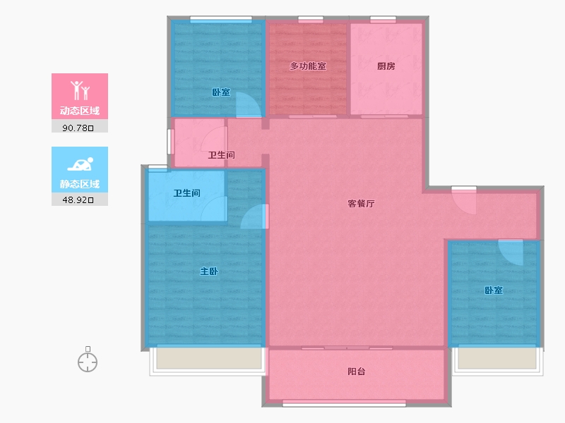 河南省-安阳市-碧桂园-林语印象-128.00-户型库-动静分区