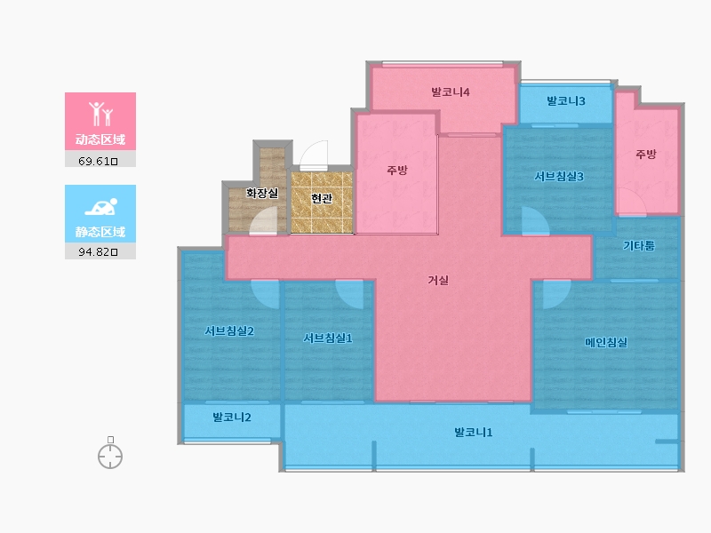 경기도-평택시-평택소사에스케이뷰-161.42-户型库-动静分区