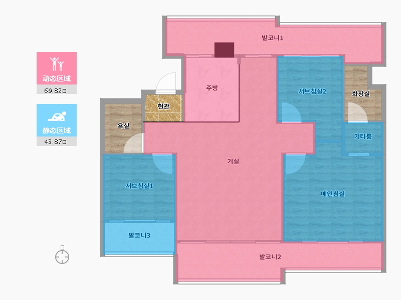 경기도-수원시 팔달구-꽃뫼버들마을코오롱-115.11-户型库-动静分区