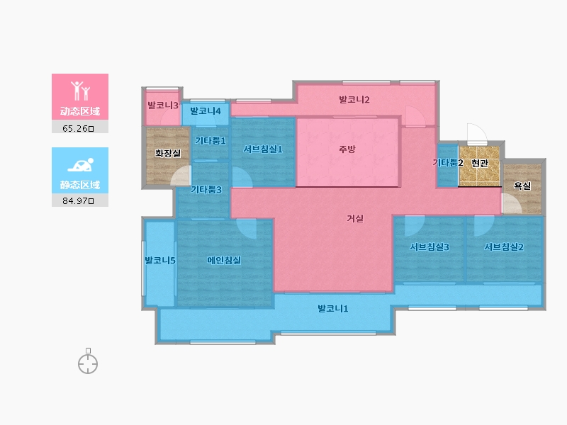 경기도-성남시 수정구-힐스테이트위례-151.72-户型库-动静分区