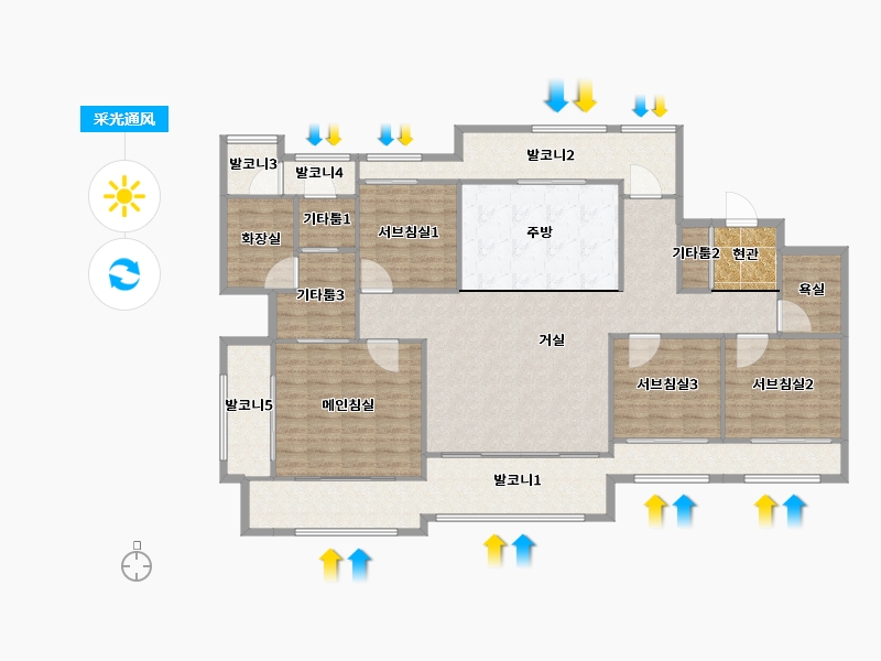 경기도-성남시 수정구-힐스테이트위례-151.72-户型库-采光通风