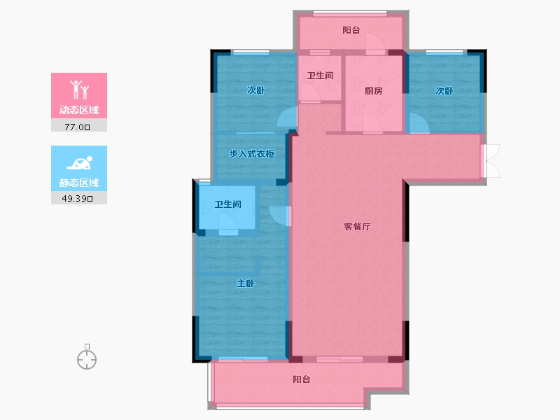 湖北省-恩施土家族苗族自治州-龙凤生态城-115.00-户型库-动静分区