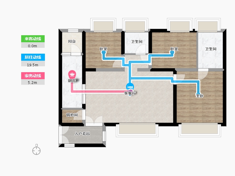 河南省-郑州市-正商城裕园2号院-120.00-户型库-动静线