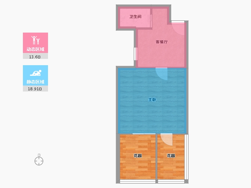 上海-上海市-铁岭路90弄-43.00-户型库-动静分区