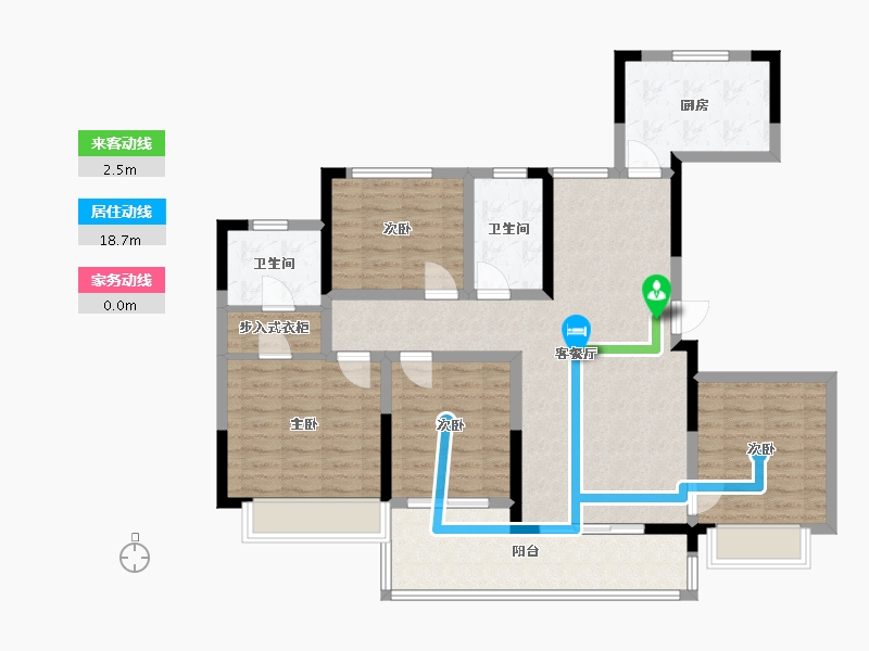 安徽省-蚌埠市-和顺静天府-107.20-户型库-动静线