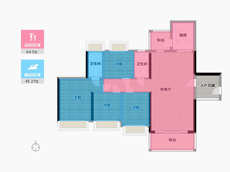 广东省-肇庆市-合富·双城时代-108.00-户型库-动静分区