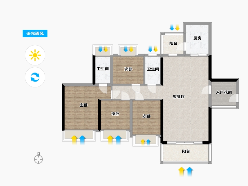 广东省-肇庆市-合富·双城时代-108.00-户型库-采光通风