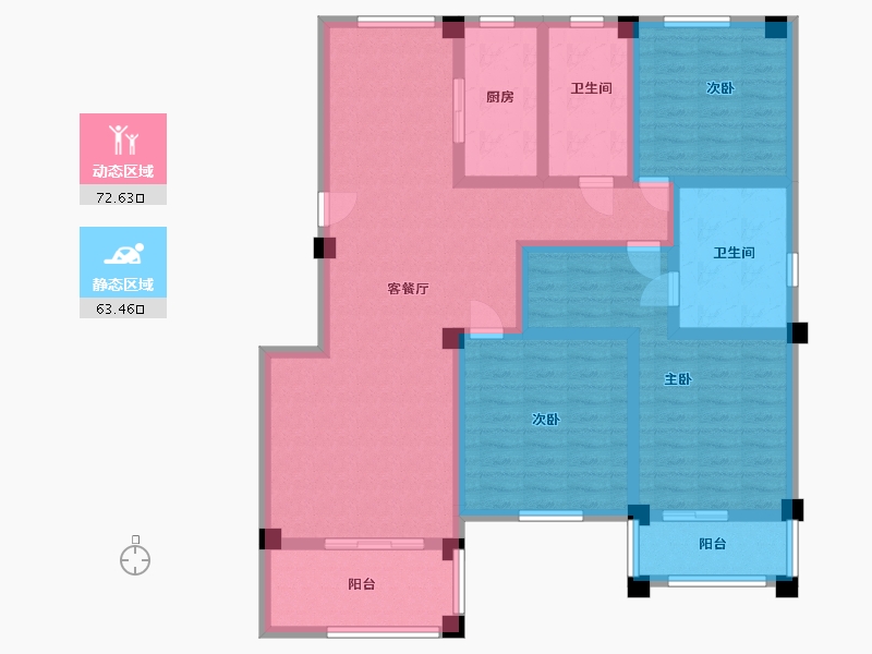 江苏省-镇江市-恒运柒星苑-120.00-户型库-动静分区