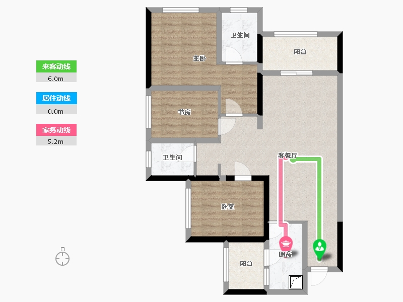 四川省-成都市-锦云天府-86.00-户型库-动静线