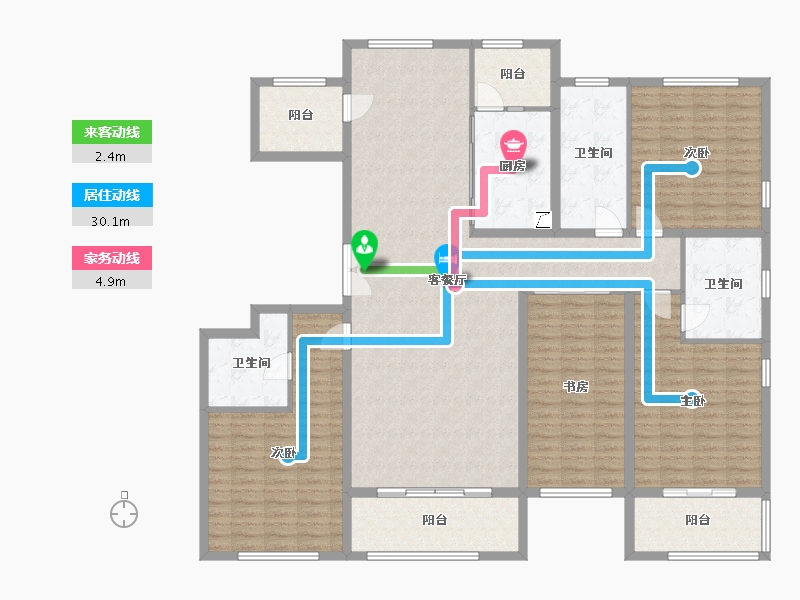 河北省-邢台市-永康上东御府-180.00-户型库-动静线