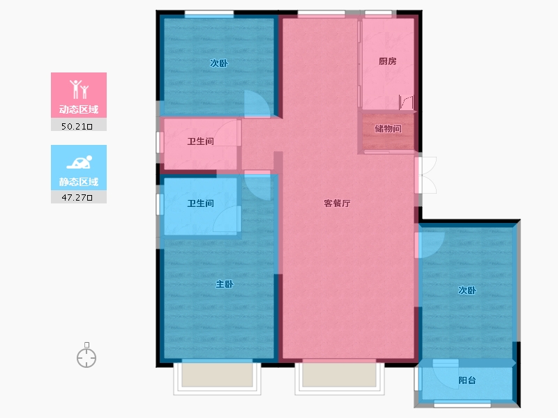 河北省-保定市-熙悦山-97.04-户型库-动静分区