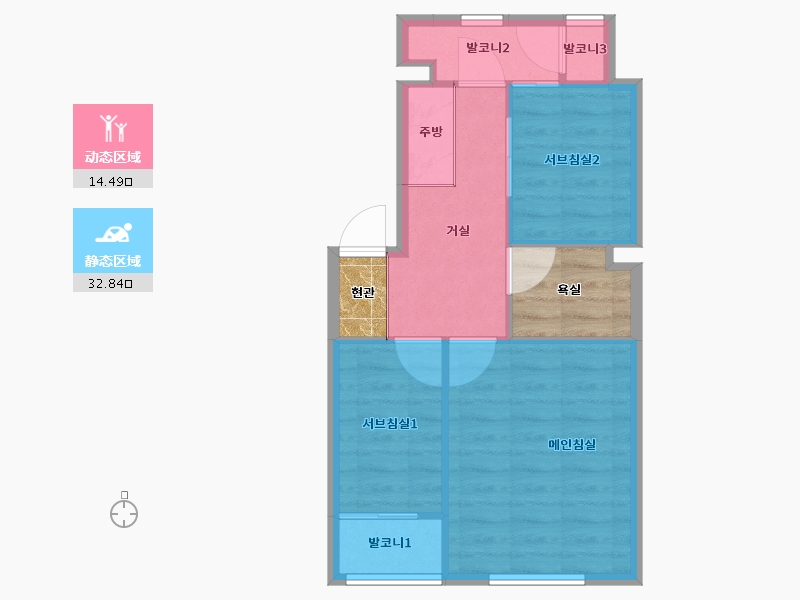 인천광역시-남동구-신한-48.30-户型库-动静分区