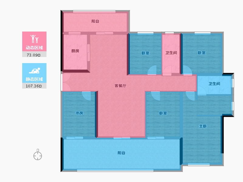 广西壮族自治区-玉林市-万昌东方韵-139.00-户型库-动静分区