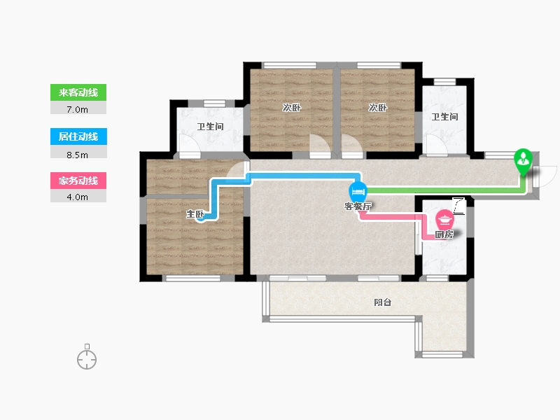 四川省-成都市-朗悦府-95.00-户型库-动静线