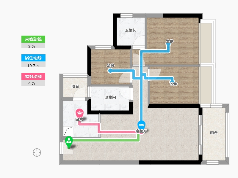 广东省-中山市-锦绣海湾城9期-78.00-户型库-动静线