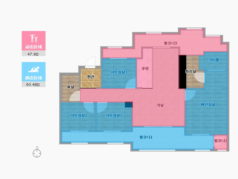 경기도-평택시-힐스테이트평택-109.22-户型库-动静分区