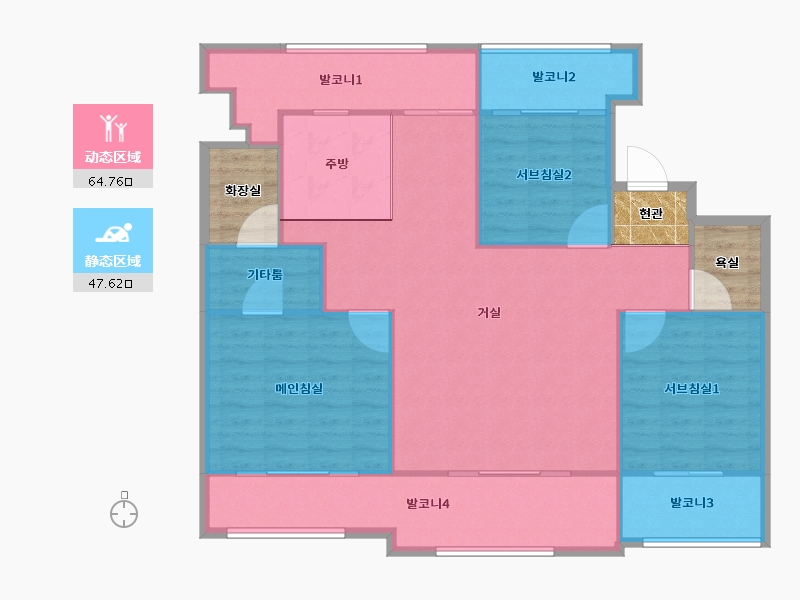 경기도-평택시-부영원앙2차-112.63-户型库-动静分区