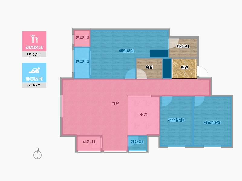 인천광역시-남동구-에코에비뉴-113.62-户型库-动静分区