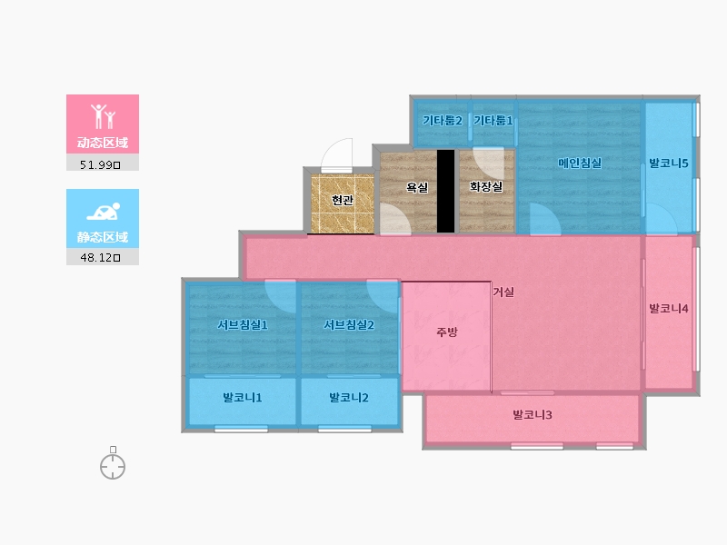 경기도-수원시 권선구-와이시티-103.41-户型库-动静分区