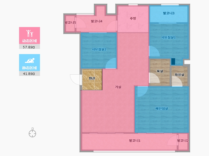 경기도-수원시 권선구-삼익1차-101.67-户型库-动静分区