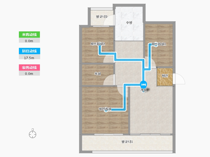 경기도-수원시 영통구-현대-77.31-户型库-动静线