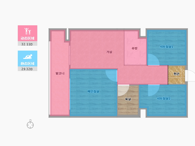 경기도-수원시 영통구-신미주-61.98-户型库-动静分区