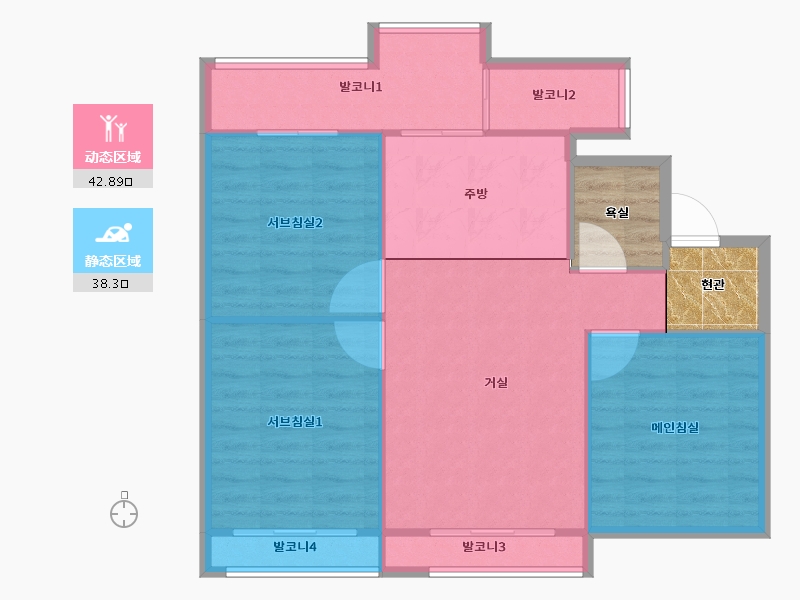 경기도-성남시 분당구-산운12단지휴먼시아-80.90-户型库-动静分区