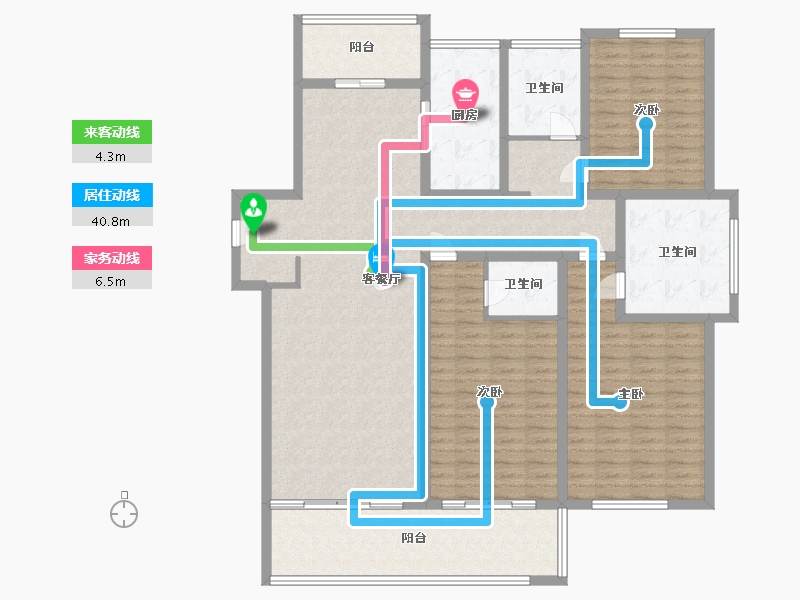 江苏省-镇江市-天颐城-158.00-户型库-动静线