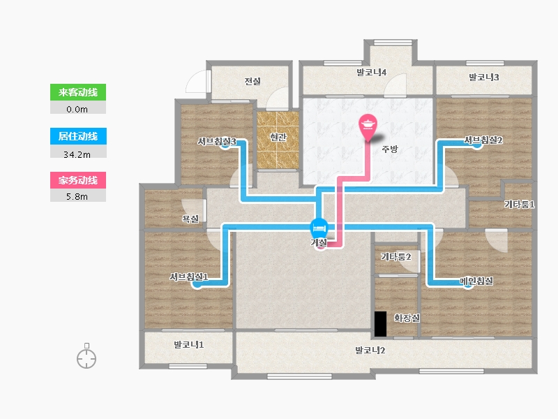 경기도-수원시 권선구-일월청구-163.55-户型库-动静线