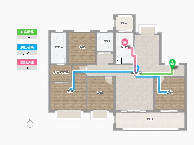 江苏省-南通市-融创盛和·九里桃源-118.00-户型库-动静线