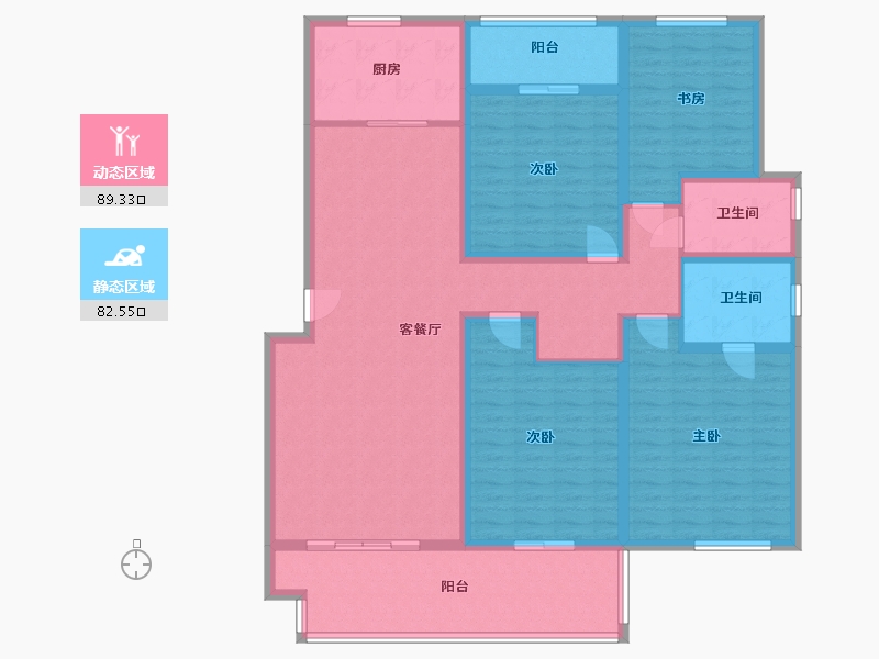 江苏省-镇江市-天怡天颐城·和园-155.00-户型库-动静分区