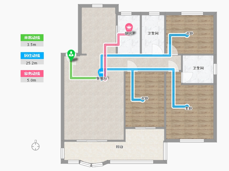 福建省-厦门市-文图花园-100.00-户型库-动静线