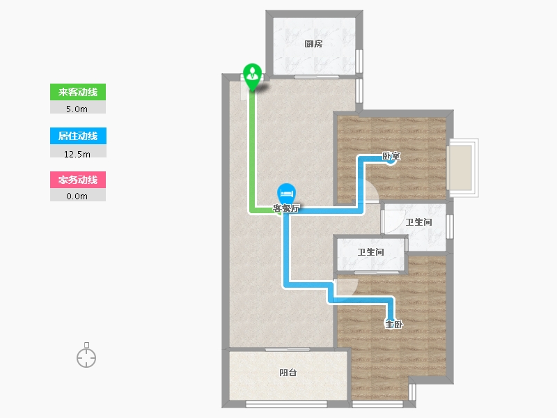 福建省-厦门市-嘉盛豪园-75.87-户型库-动静线