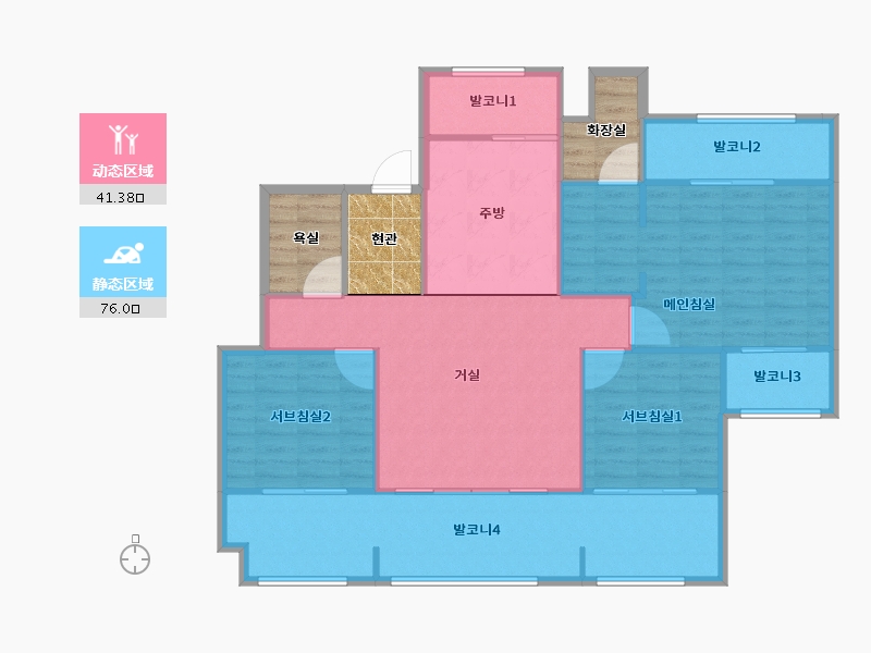 경기도-용인시 기흥구-물푸레마을휴먼시아3단지-120.74-户型库-动静分区