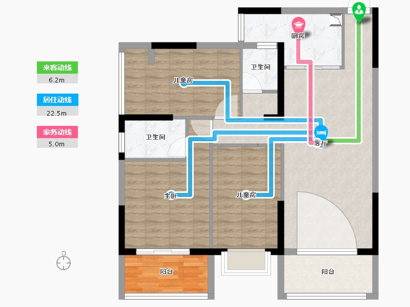 广西壮族自治区-贺州市-桂水湾畔-94.86-户型库-动静线