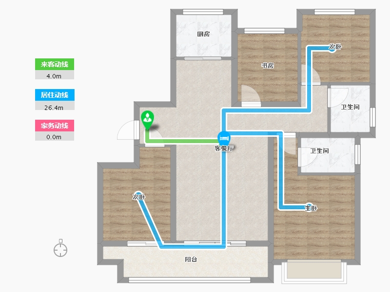 山东省-德州市-东海清和园南园-102.00-户型库-动静线