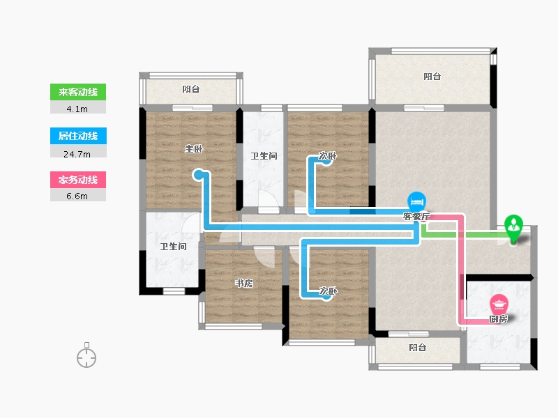 四川省-雅安市-江湾城-118.00-户型库-动静线