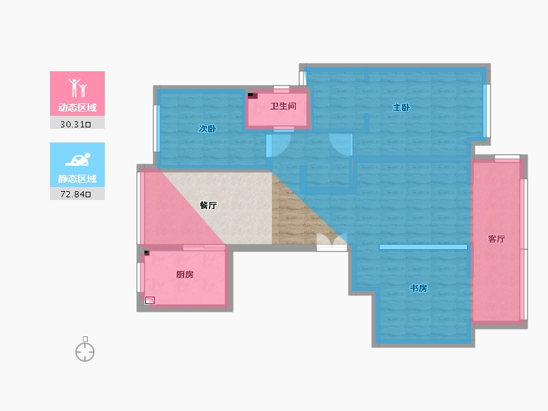 安徽省-合肥市-吾悦华府-104.03-户型库-动静分区