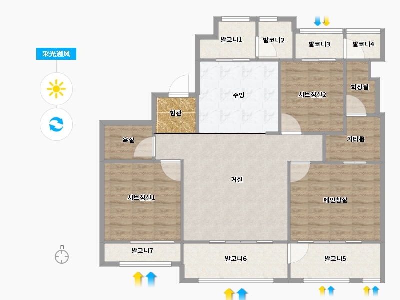 인천광역시-남동구-인천간석LH2단지-110.56-户型库-采光通风