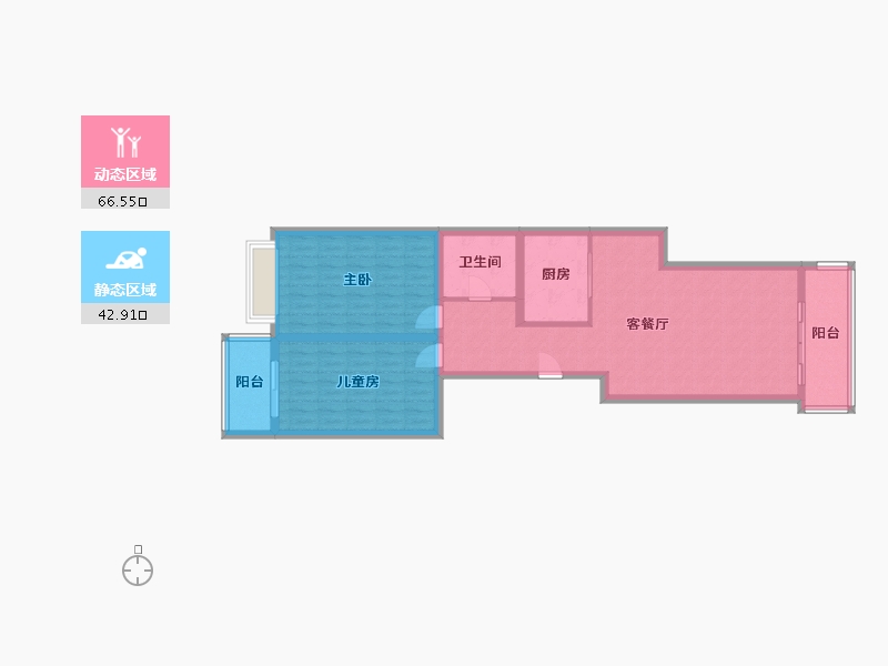 山西省-吕梁市-滨东学府院-108.00-户型库-动静分区